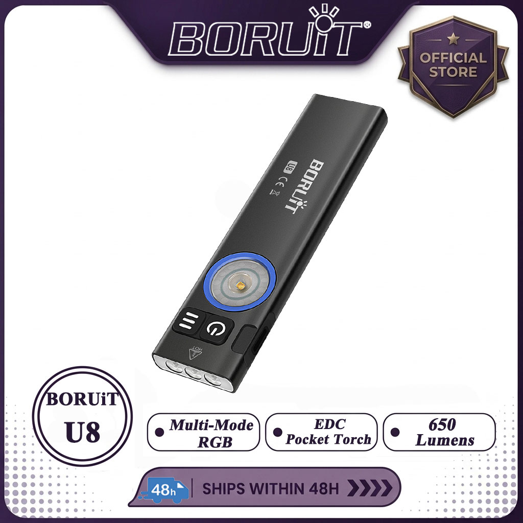 BORUiT U8 650LM EDC LED Flashl - Fishing Kit Compact recension och pris