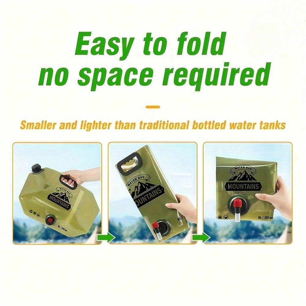 2.11 Gallon Portable Water Jug - Water Bag Collapsible recension och pris