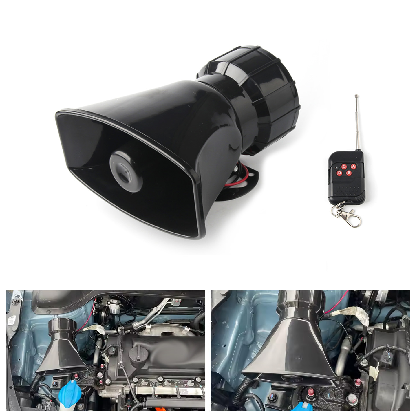 12V Speaker 130dB Wireless Ele - Emergency Whistle Loud recension och pris
