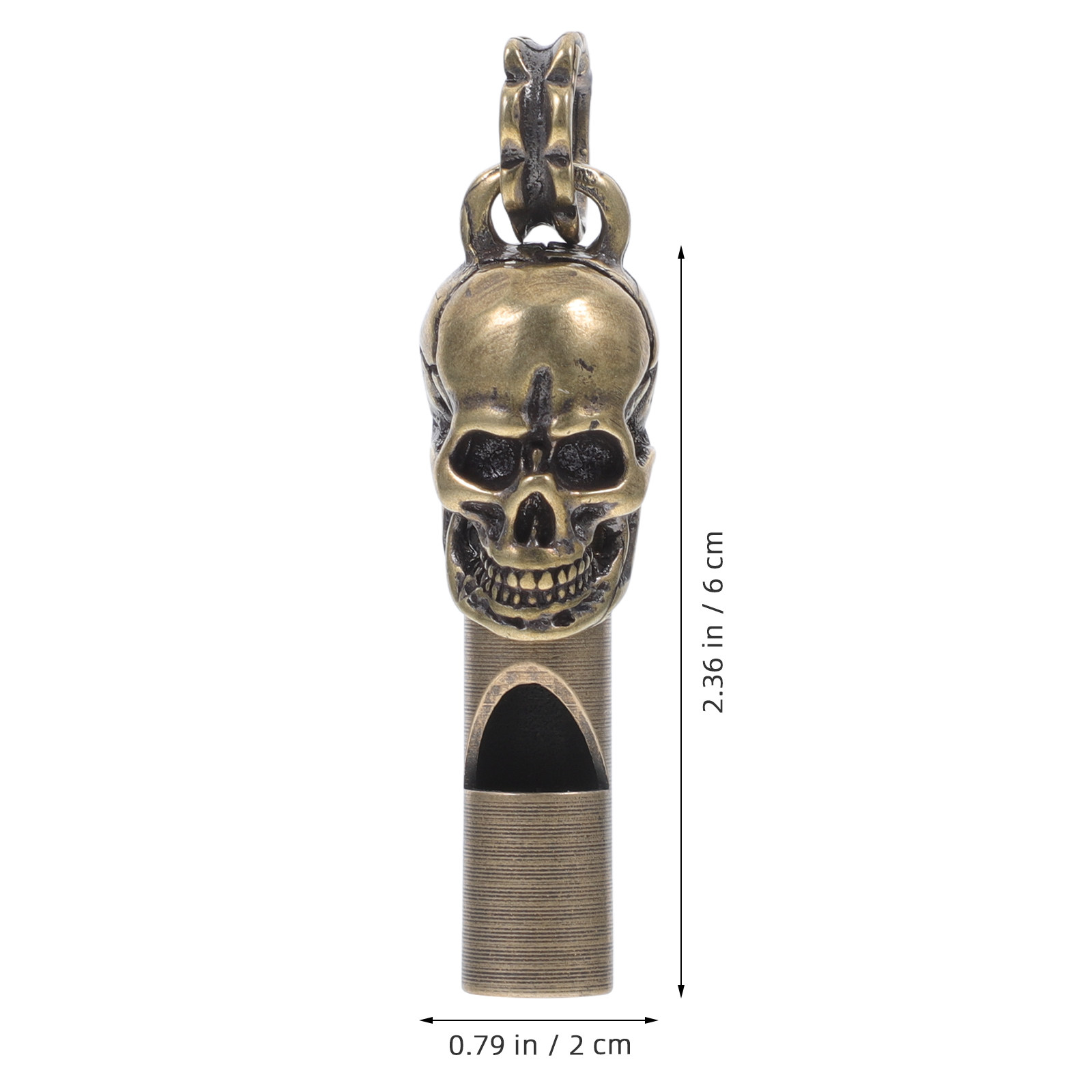 Skull Head Copper Whistle Crea - Emergency Whistle Loud recension och pris