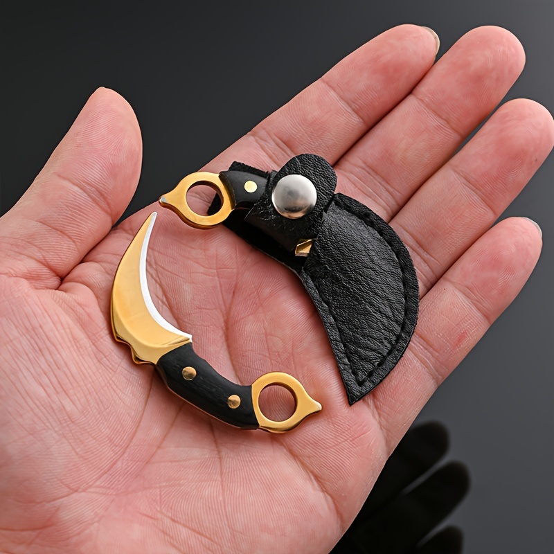 Mini Knife Keychain Pocket Kni - Bushcraft Knife Fixed recension och pris