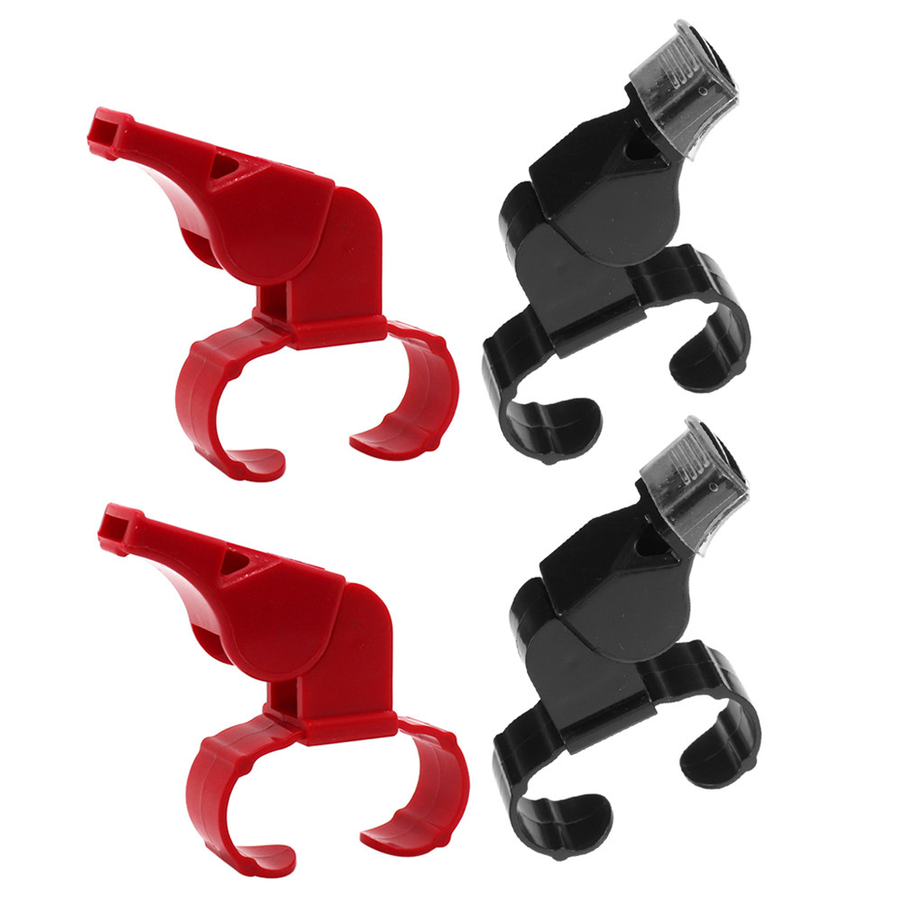 4Pcs Dual Tone Referee Ring Wh - Emergency Whistle Loud recension och pris