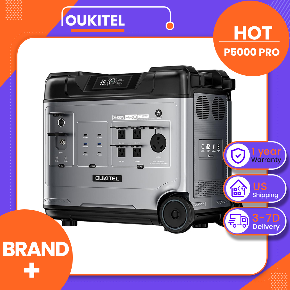 OUKITEL P5000 Pro Portable Pow - Solar Emergency Charger recension och pris